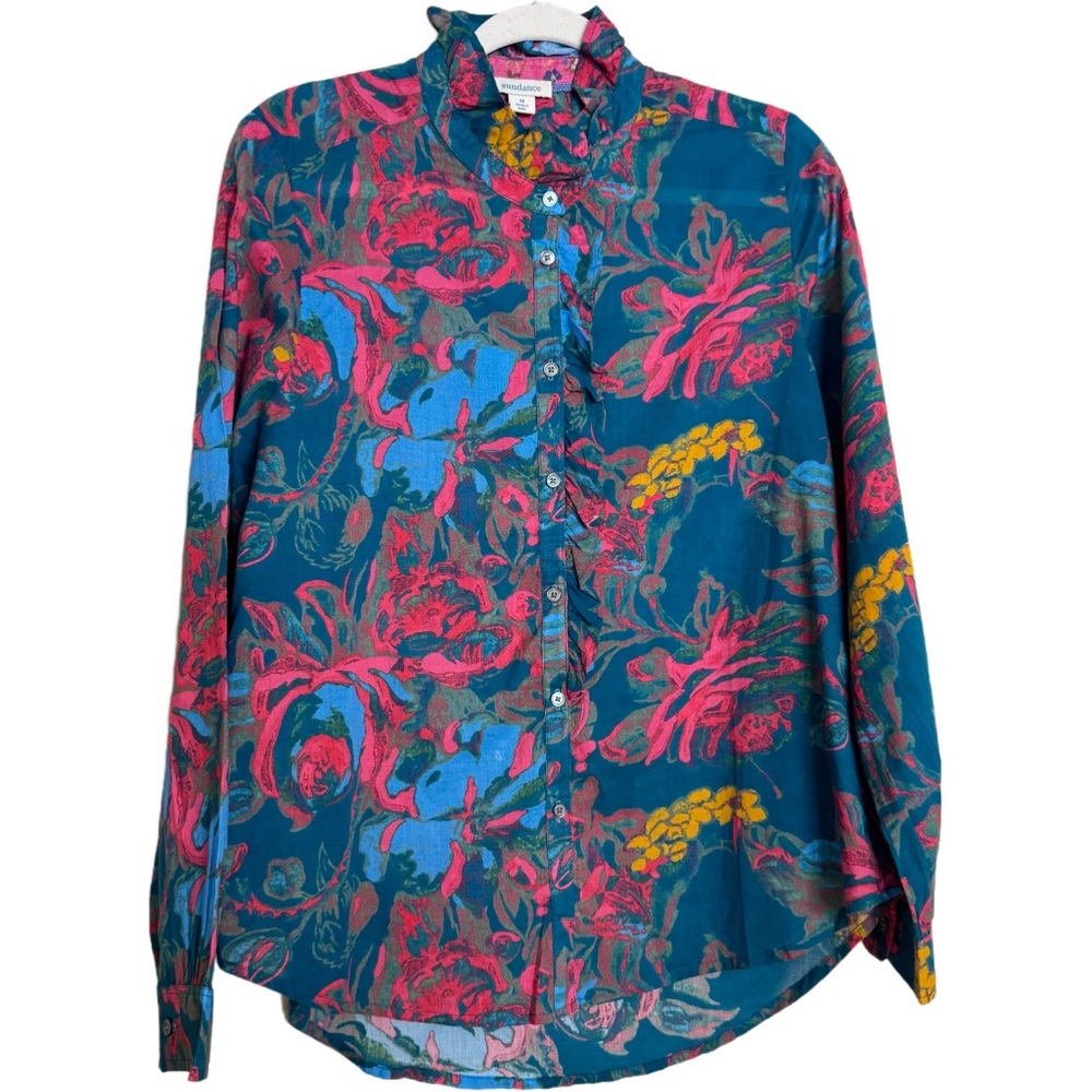 Sundance Multicolor Floral Button Down Shirt